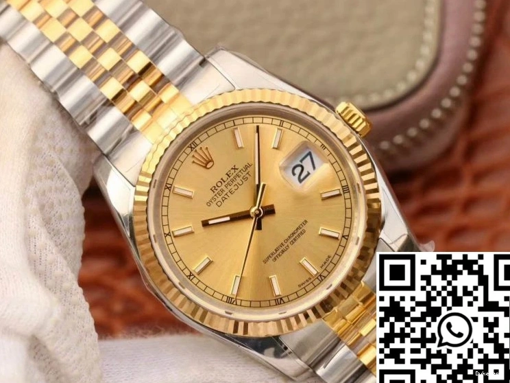 V2 36MM AR Factory Rolex Dial 116233 Datejust Champagne 0110